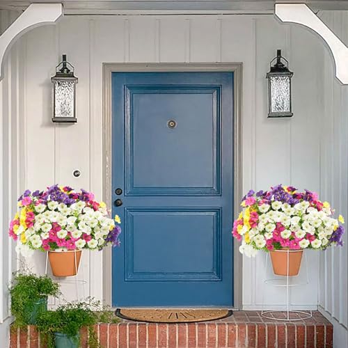 16 Bundles Artificial Morning Glory Flowers UV Resistant for Outdoors — view 5