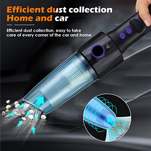 Yikbik 10000Mah Cordless Air Duster & Vacuum 2 In 1, Powerful 50000Rpm/8000Pa, 2 Speeds, Electric Compressed Air Blower With Detachable Battery, Portable Replaces Air Cans For Computer/Keyboard, Car #TOP5