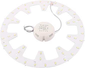 Aexit AC 85-265V Light Bulbs 24W 48 LED Light Panel 5730 SMD Pinion Ceiling Lamp LED Bulbs Plate 6500-7000K