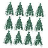 Kisangel 魚の産卵モップ 12個セット 水槽用浮遊繁殖モップ 水中隠れ家と産卵草 魚 エビの繁殖環境向け水槽装飾