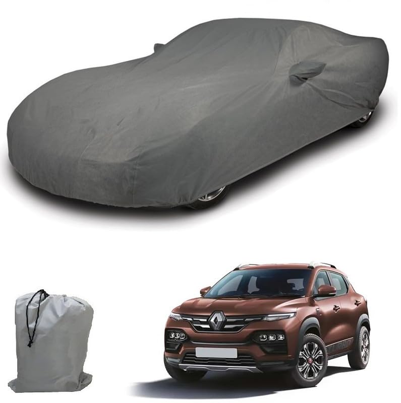 Image of ARCUATE Triple Layer Custom fit Car Body Cover for Renault Kiger |Top Layer Dustrproof | Middle Layer Waterproof | Bottom Layer Scratch Protection | Outdoor Indoor Fabric