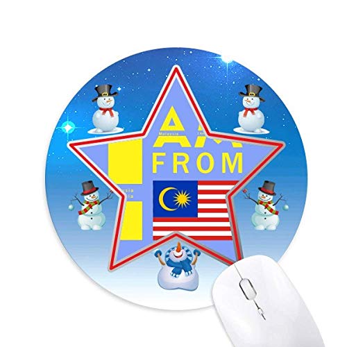 je suis de la malaisie bonhomme de neige, tapis de souris série star mat