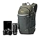 Lowepro BP 250 AW Flipside Trek Kameratasche, Grau/dunkelgrün, Innenmaße: 20,00 x 12,00 x 23,00 cm; Außenmaße: 25,50 x 17,00 x 44,00 cm
