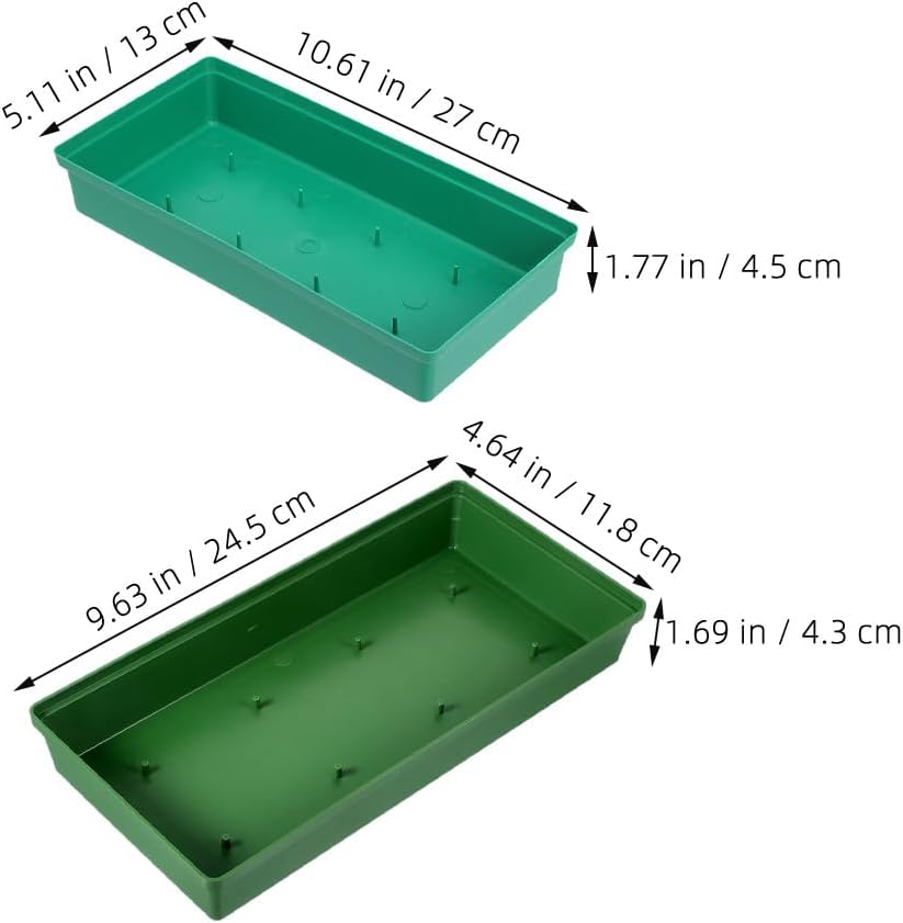 DOITOOL 12pcs Floral Tray: Floral Arrangement Base - Rectangular Flower Mud Fixing Plate for Professional Florist Decoration Accessories