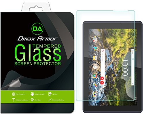 [2-Pack] Dmax Armor for Verizon Ellipsis 10 HD Tempered Glass Screen Protector, [Tempered Glass] 0.3mm 9H Hardness, Anti-Scratch, Anti-Fingerprint, Bubble Free, Ultra-Clear