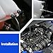 Lower Radiator Coolant Hose Tube, Upper Radiator Coolant Reservoir Pipe and Radiator Reservoir Line Compatible with 2012-2018 Focus 2.0 L Part Numbers CV6Z-8260-K CV6Z-8K012-K BV618K012KF CV6Z-8286-K