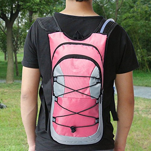 Image of Monvecle Hydration Pack Water Rucksack Backpack Bladder Bag Cycling Bicycle Bike /Hiking Climbing Pouch + 2L Hydration Bladder
