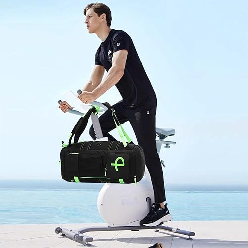 Miniatura 4 de BE SMART - Mochila de gimnasio extra grande de 40L para hombres, bolsa de gimnasio grande con compartimento para zapatos, bolsas de lona resistentes