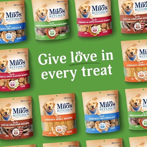 Milo's Kitchen Homestyle Dog Treats, Beef Sausage Slices, 10 Ounce, High Protein, No Artificial Flavors — view 8