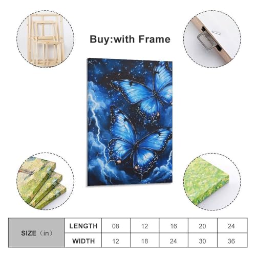 Peintures sur toile papillon pour une decoration interieure zen