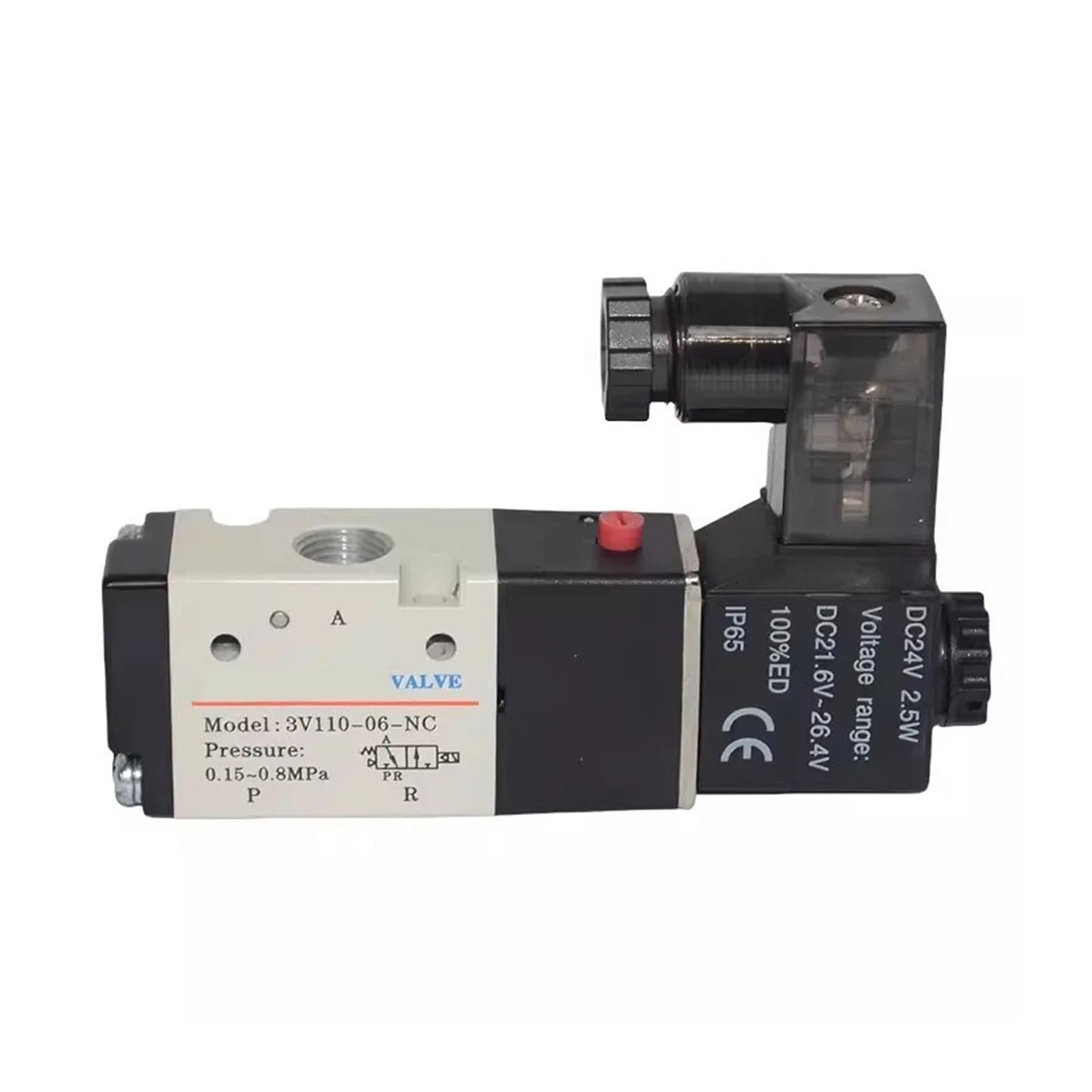 Électrovanne pneumatique 3/2 voies 3V310-10NC DC 12V avec commande par solénoïde