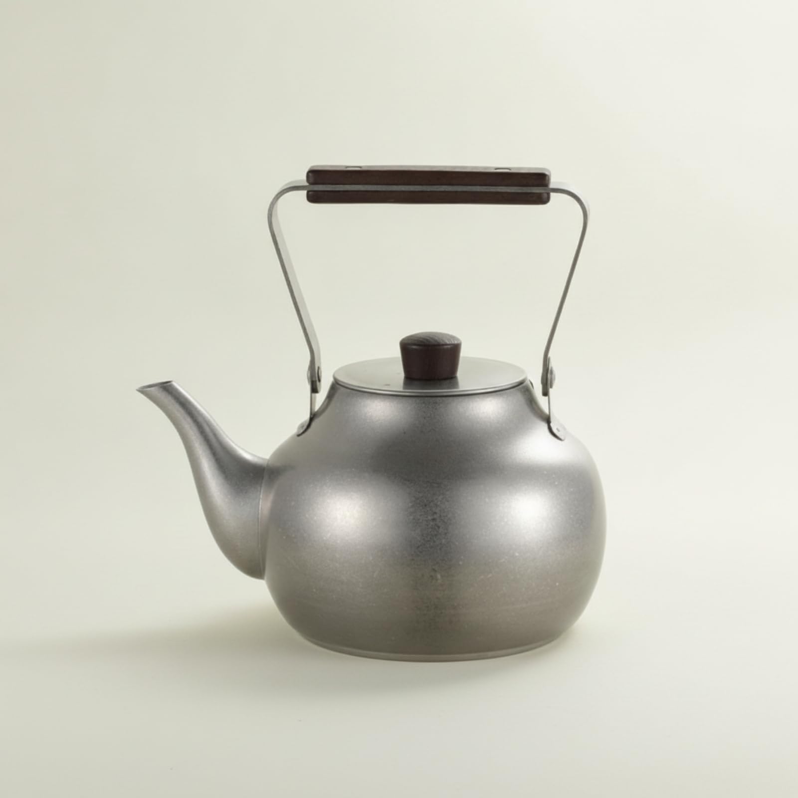 Tetera de Acero Inoxidable 304 con Curvo, Gris, Gris, Tetera Retro Sin Filtro De Té