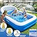 AixPool 2026 Inflatable Pool with Sprinkler,Durable Blow up Pool with Big Backrest, Rectangle Kids Pool Backyard,Children Swimming Pool,Small Inflatable Kiddie Pool,Outdoor Water Pool for Kids-M