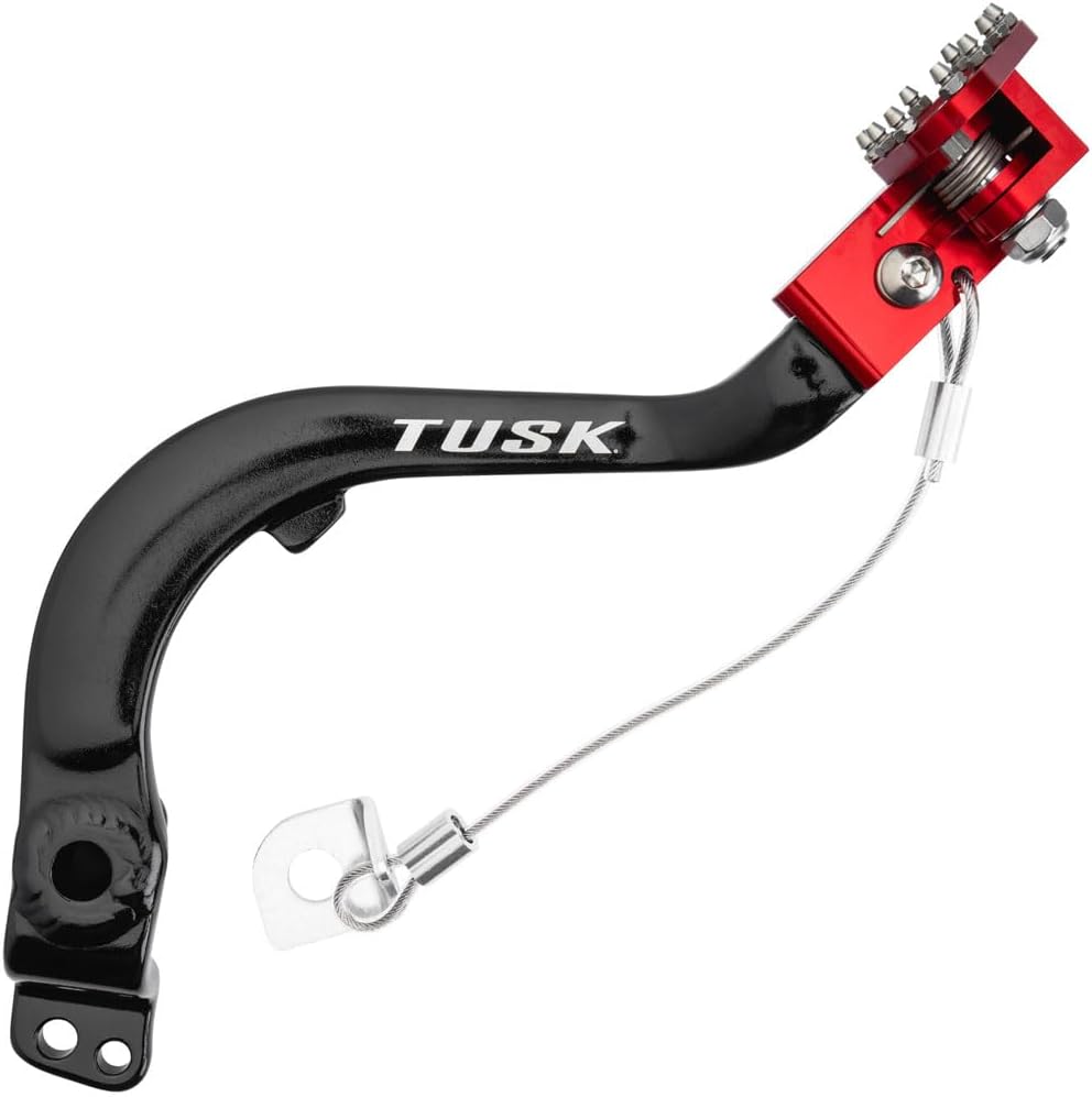 TUSK Aluminum Brake Pedal Red Tip for Honda CRF250L 2013-2020
