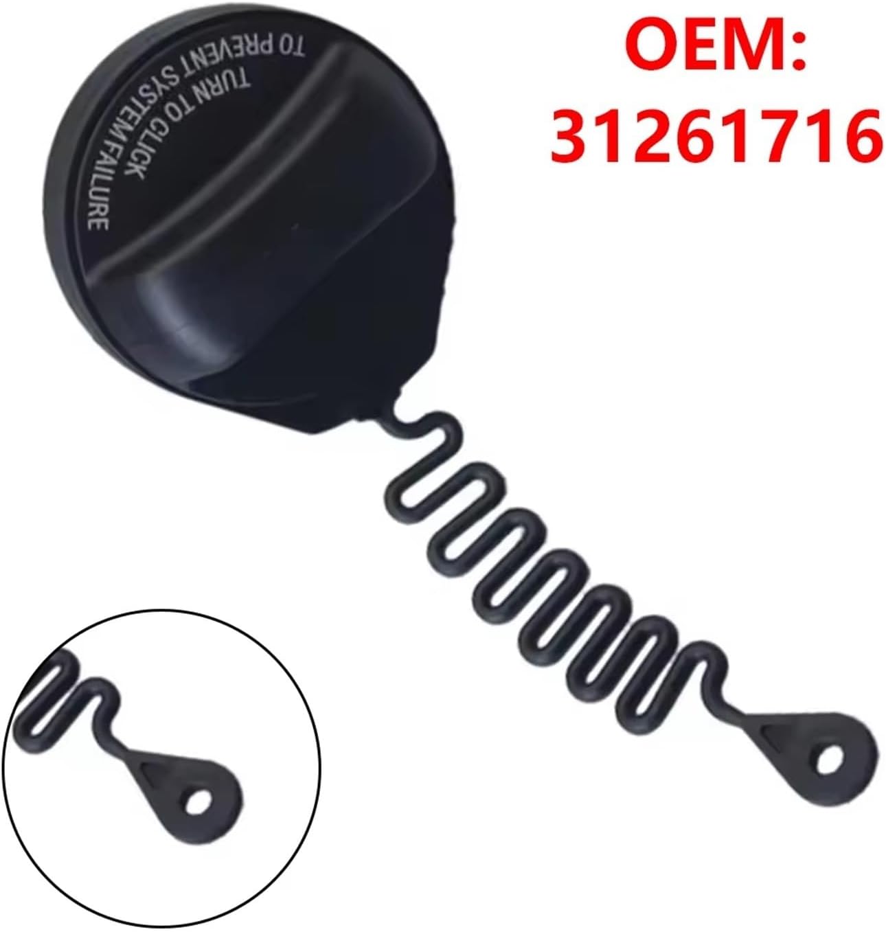 Tank Cap Compatible With Volvo For XC60 MK1 MK2 2009-2022 For XC90 MK1 MK2 2003-2022 Car Fuel Tank Cap Cover Lid 31392044 31261716