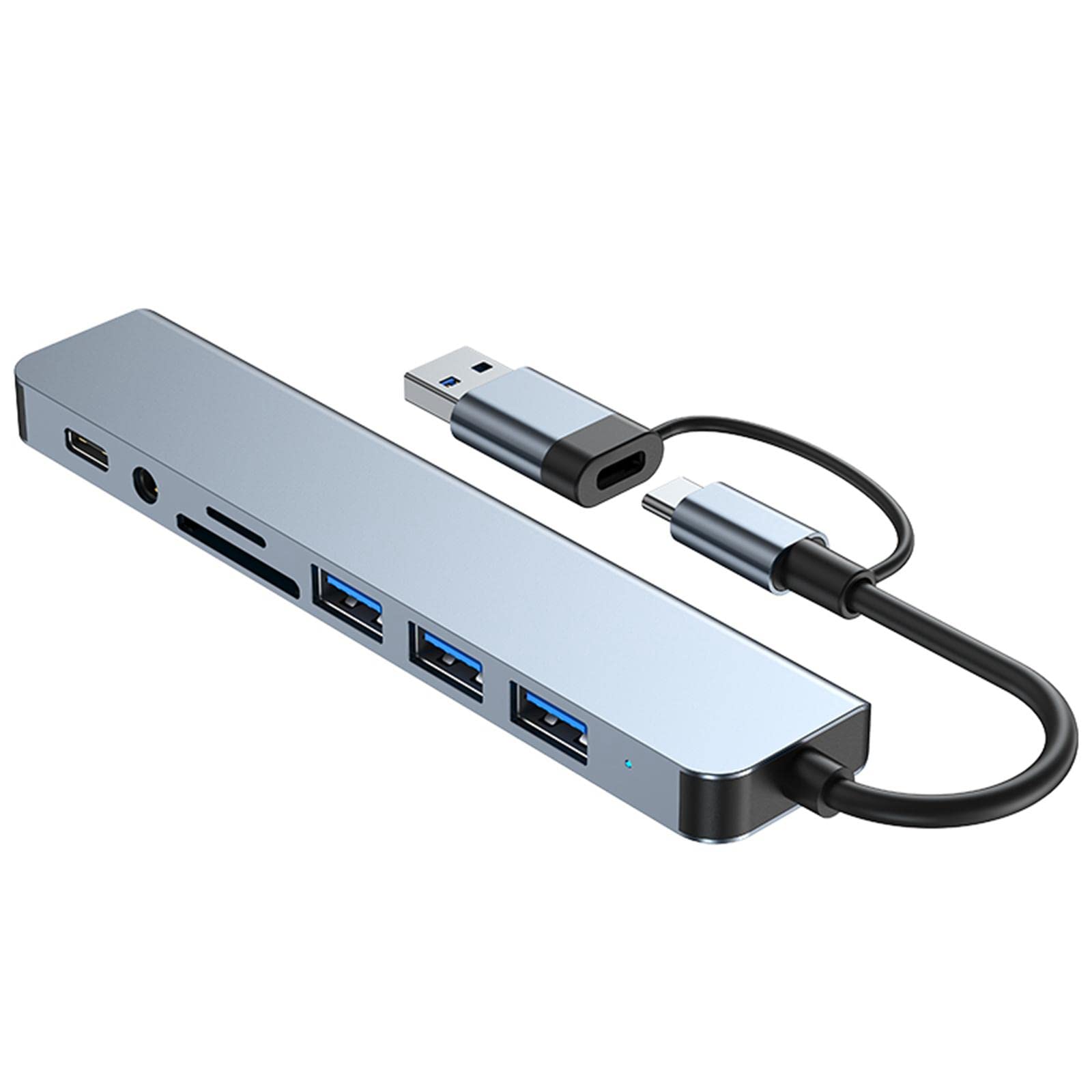 USB Type C Hub Adapter 8 Port Hub USB C Multiport Adapter for Type C Tablets-picture-24