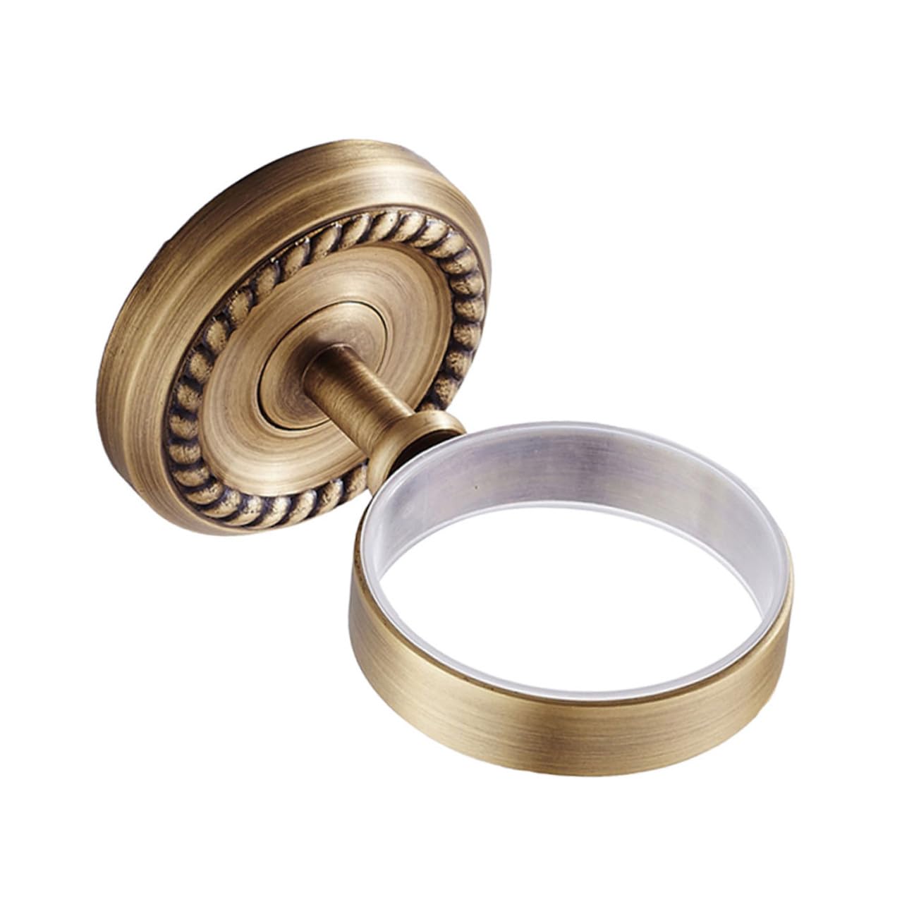 Portasapone da Muro in Rame Antico Stile Vintage Finitura Oro, Facile da Pulire, per Accessori Bagno Salvaspazio in Casa e Bagno