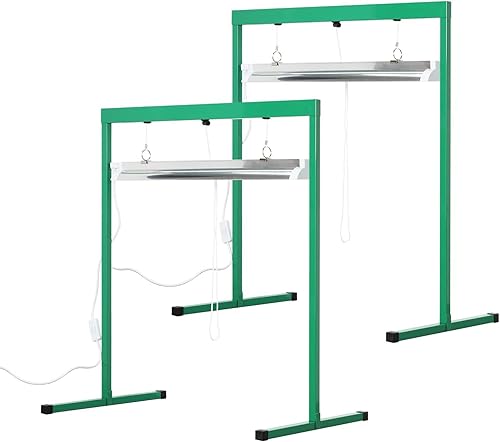 iPower 6400K T5 - Sistema de luz fluorescente para crecimiento de plantas en interiores 2 pies 24 W paquete de 2 unidades disponible en Yaxa Colombia