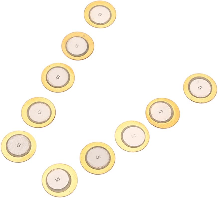 10pcs Piezo Discs Diameter Piezo Diaphragm Discs for Guitar Microphone Drum Pickups