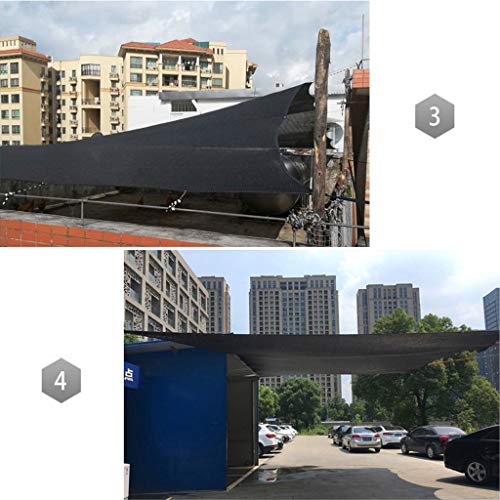 Toldo de vela con 80% de bloqueo solar de polietileno resistente para la intemperie 5