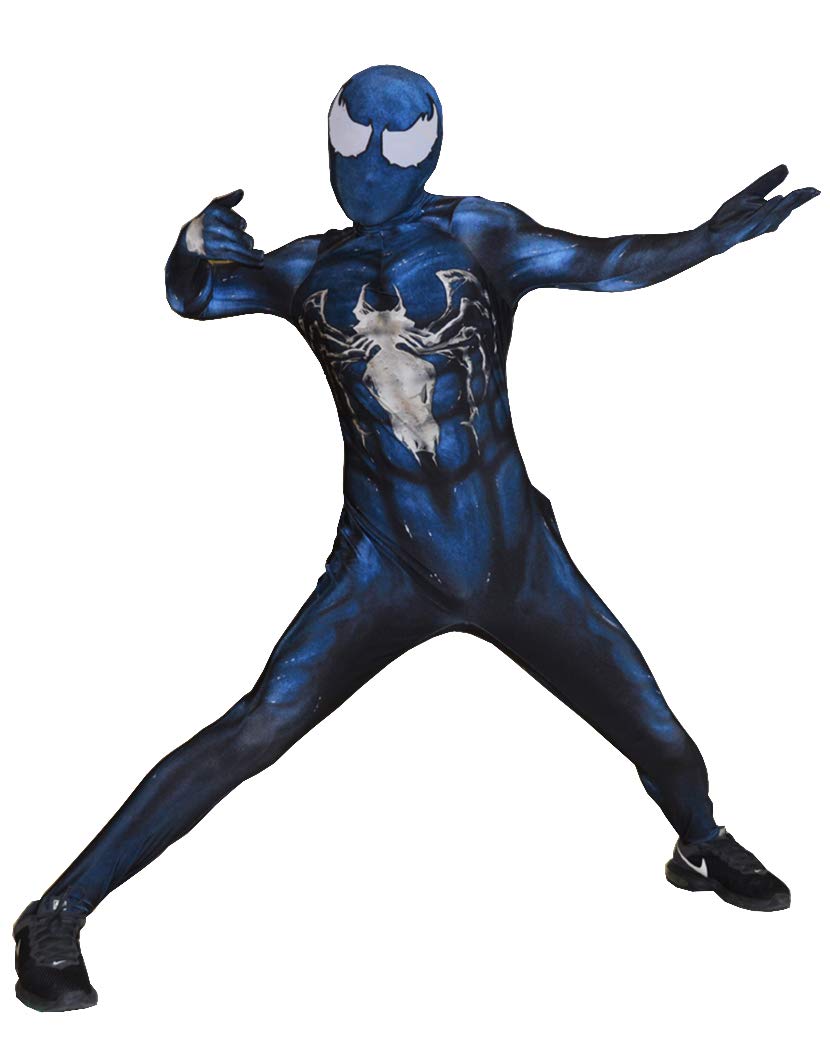 Venom Spiderman Costume Venom Symbiote Spider-Man Suit for Kids Cosplay Best Halloween Costume