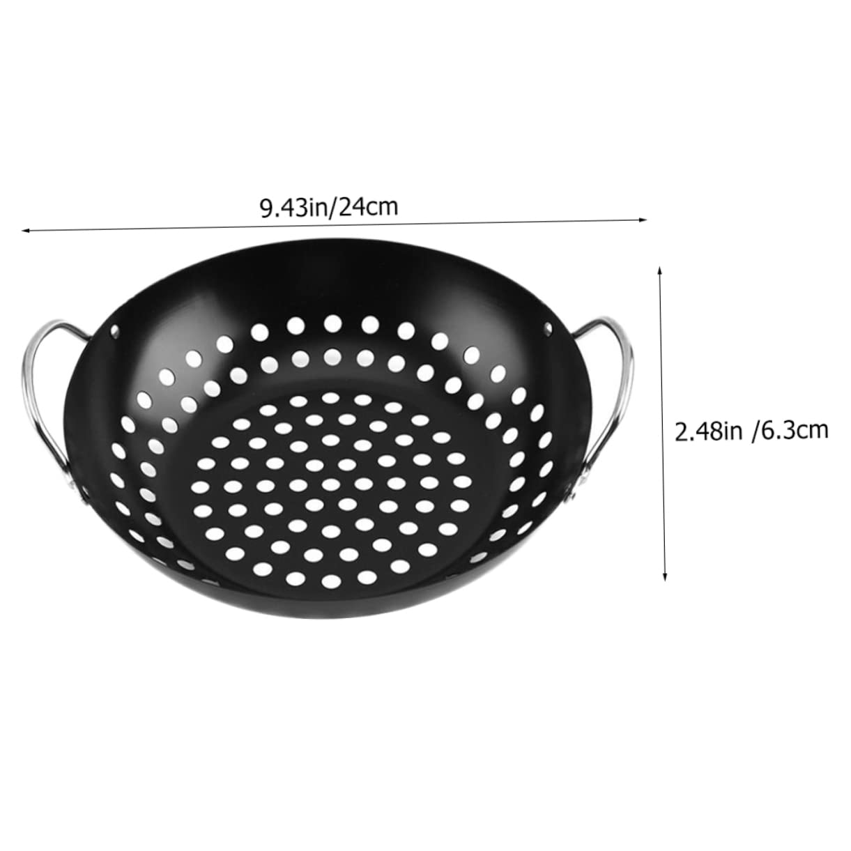Alfombrilla para barbacoa, For cocinar al aire libre, negro, 24x20x6,3cm