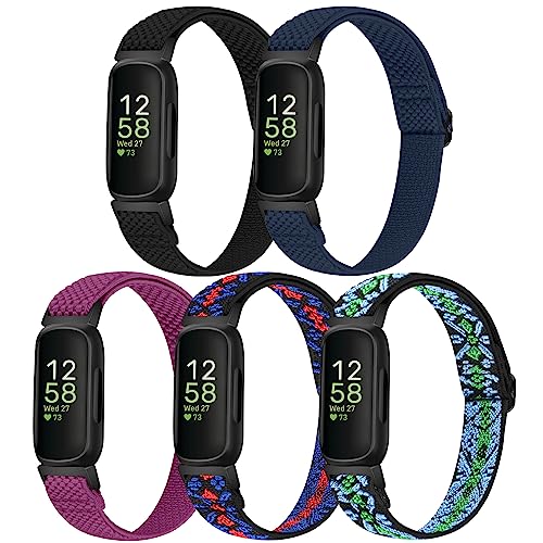 XFYELE �L�k���i�C�����o���h Fitbit Inspire 3/Inspire 2/Inspire HR/Inspire/Ace 3/Ace 2�ɑΉ� ���f�B�[�X �����Y �\�t�g ���߉\ �L�k�� ���[�v�X�g���b�v �����p���X�g�o���h Fitbit 