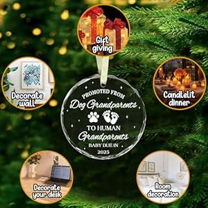 Bsquielegrandparentgiftsfirsttimegrandparentsgiftsnewbabyrevealgiftforgrandmagrandpapromotedfromdoggrandparents2025ornamentmothersfathersdaybirthdaygiftforgrandparent Urban Country Home Decor Bsquiele grandparent gifts first time grandparents gifts new baby reveal gift for grandma grandpa promoted from dog grandparents 2025 ornament mothers fathers day birthday gift for grandparent urban country home decor
