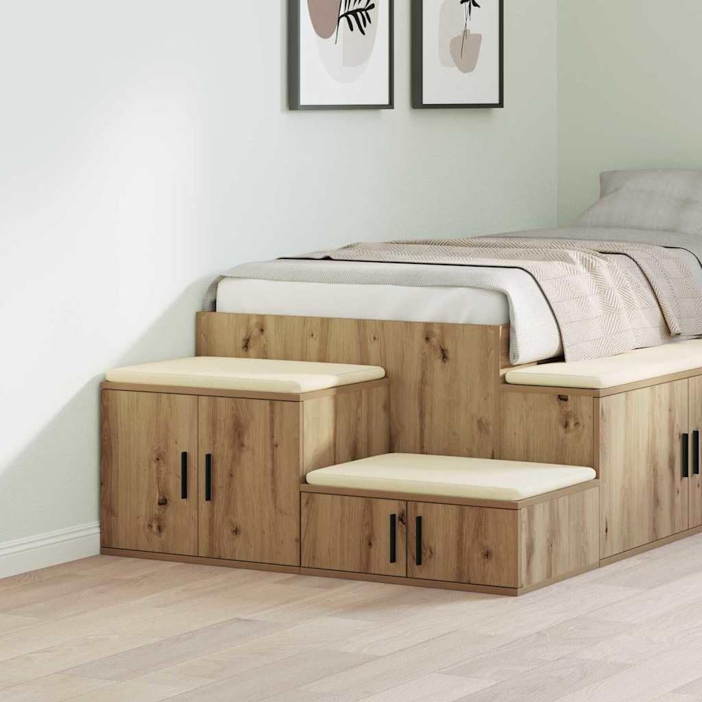 Table de chevet moderne en chêne sublimez votre chambre et salon avec ce lot de 2