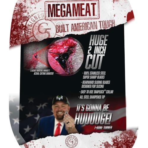 G5 Outdoors G5 Megameat 100 Grain Crossbow Broadhead 3 Pk, Stainless Steel, Model Number: MM102
