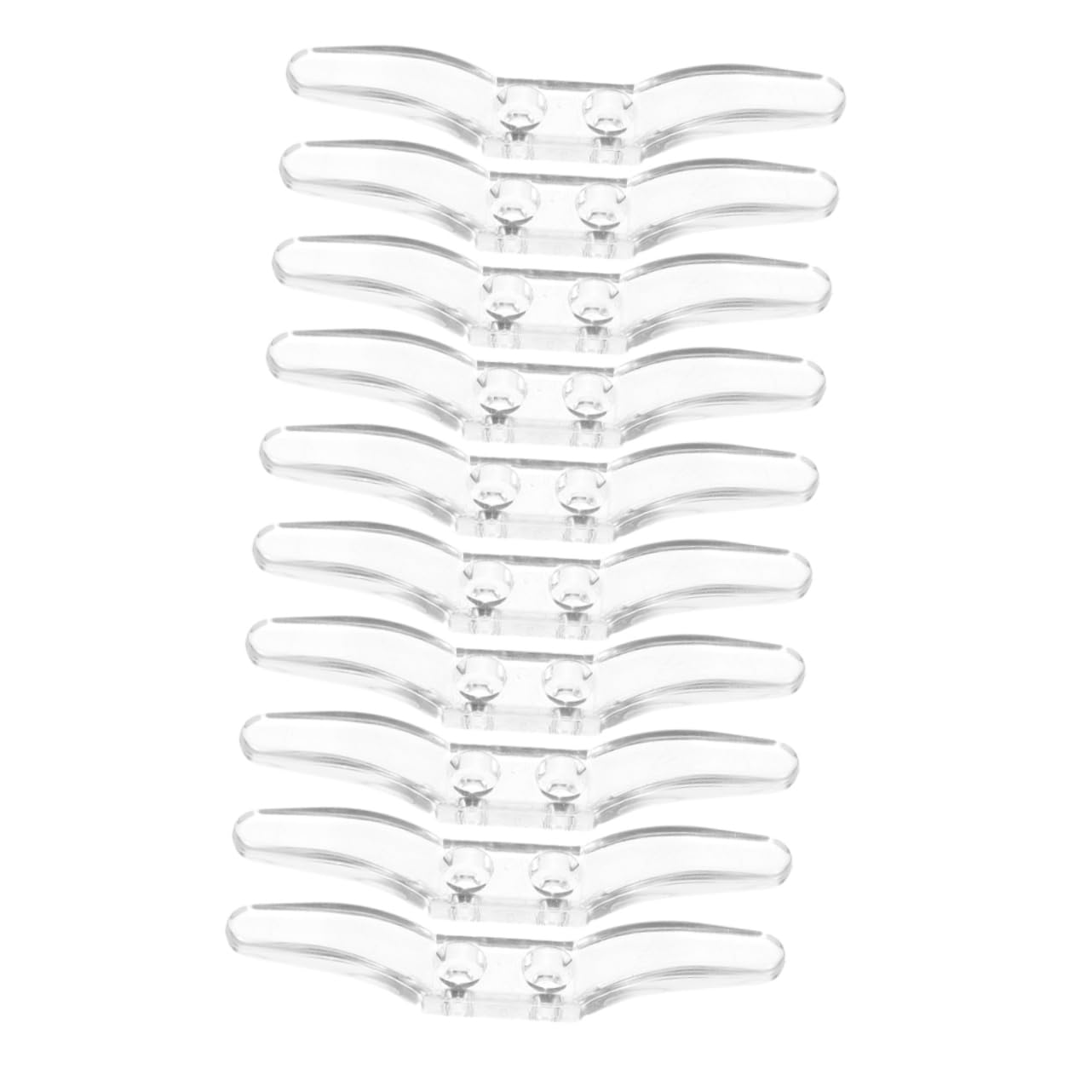 VALICLUD 10Pcs Transparent Blind Cord Holders Curtain Positioning Hooks for Organizing Roller Blinds and Curtains Easy to Install Cleats for Home and Office Use