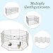 Dog Playpen - Foldable Metal Exercise Puppy Play Pen with 8 24x30in Panels - Indoor/Outdoor Pen with Door for Dogs, Cats or Small Animals by PETMAKER