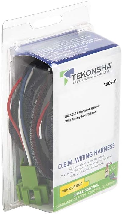 TEKONSHA Trailer Brake Controller Harness, Compatible with Select Mercedes-Benz GL350, GL450, GL550, GLE350, GLE43 AMG, GLE550, GLE63 AMG, GLS450, GLS550, GLS63 AMG, ML250, ML350, ML400