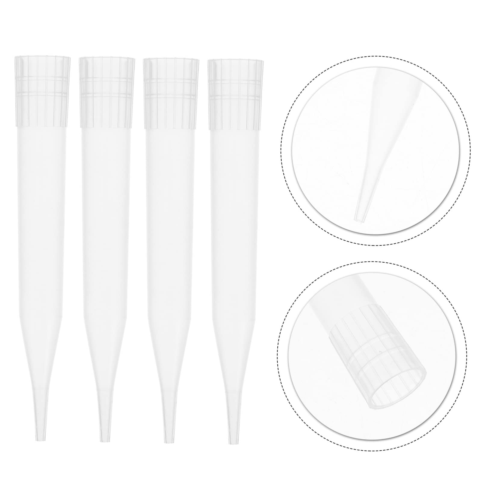 HEALLILY 5ml Pipette Pipettor Tips 300pcs Lab Single Channel Pipettors Safe Plastic Material Minimize Sample Loss Optimal Yield