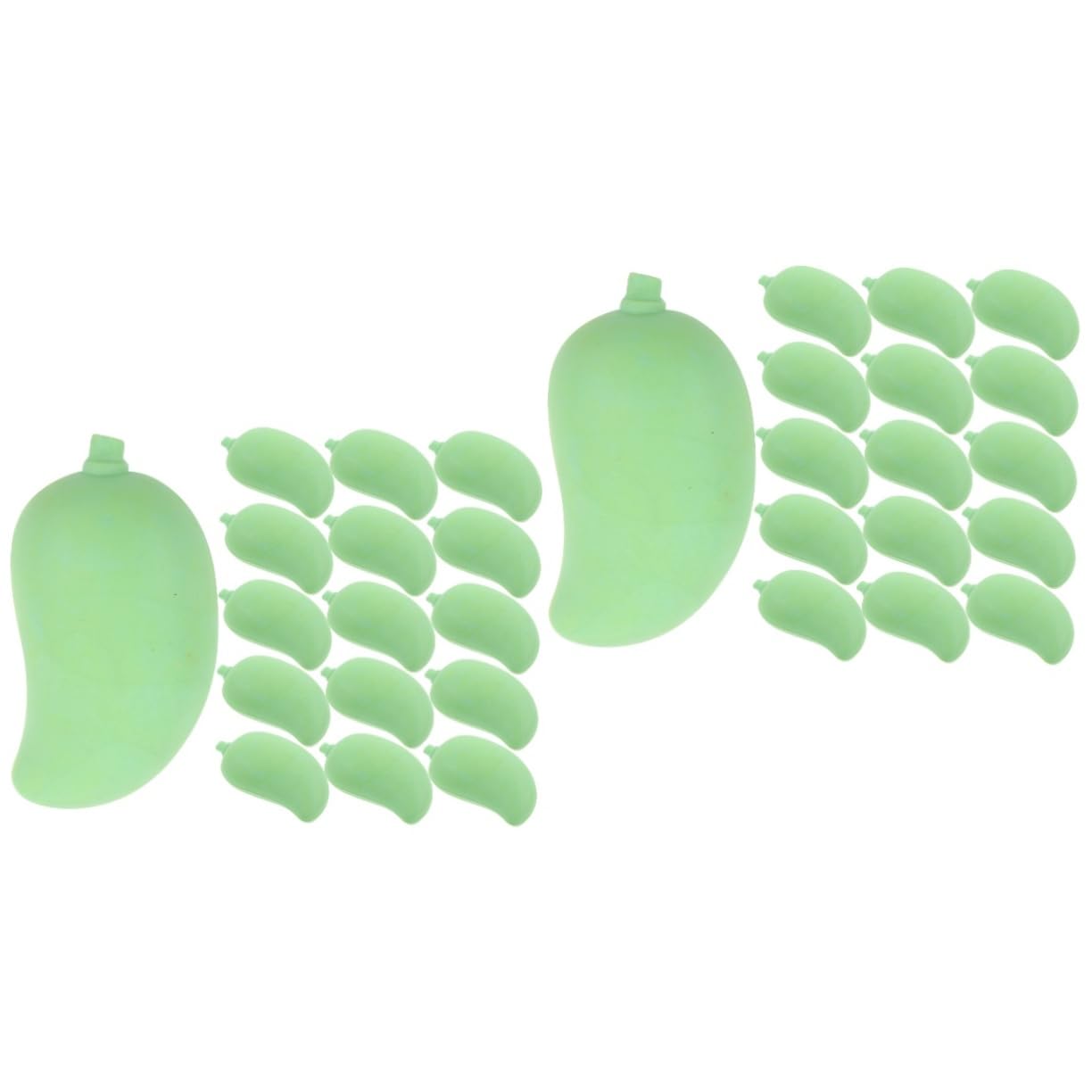 Toyvian 2 zestawy gumek do mazania marchewki, duże gumki do mazania, mango, zabawne gumki, jasnozielone, 20 sztuk