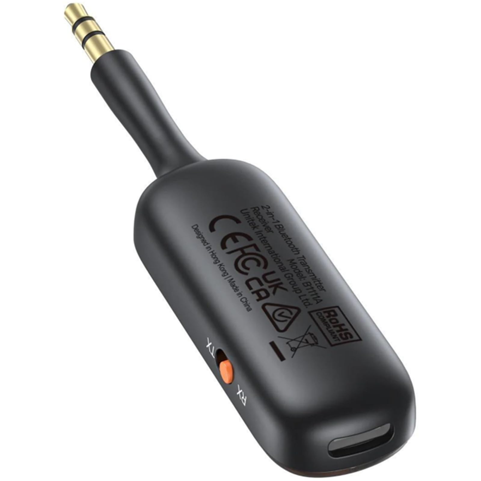 UNITEK Emetteur/Récepteur Audio Bluetooth sur Batterie (10h) ou sur Secteur - Jack 3.5mm