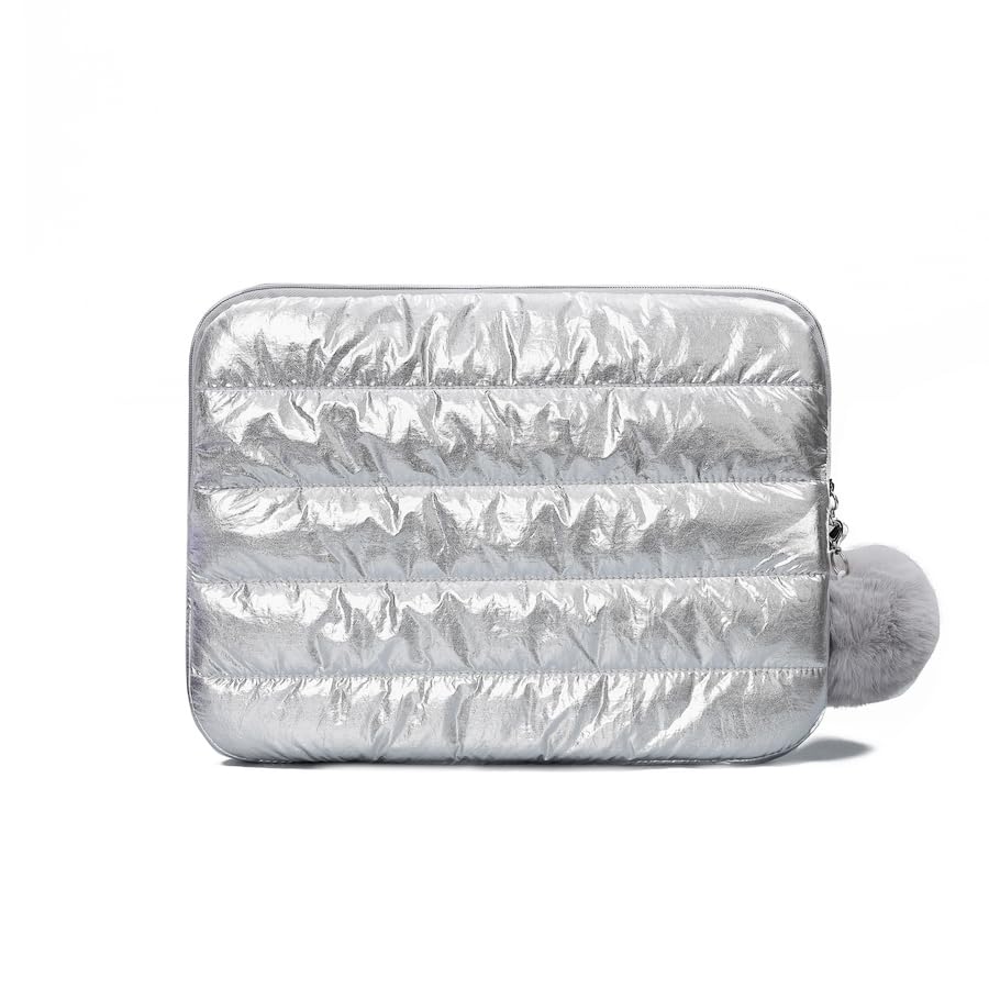Funda acolchada para portátil 16 pulgadas plateada miniatura 3