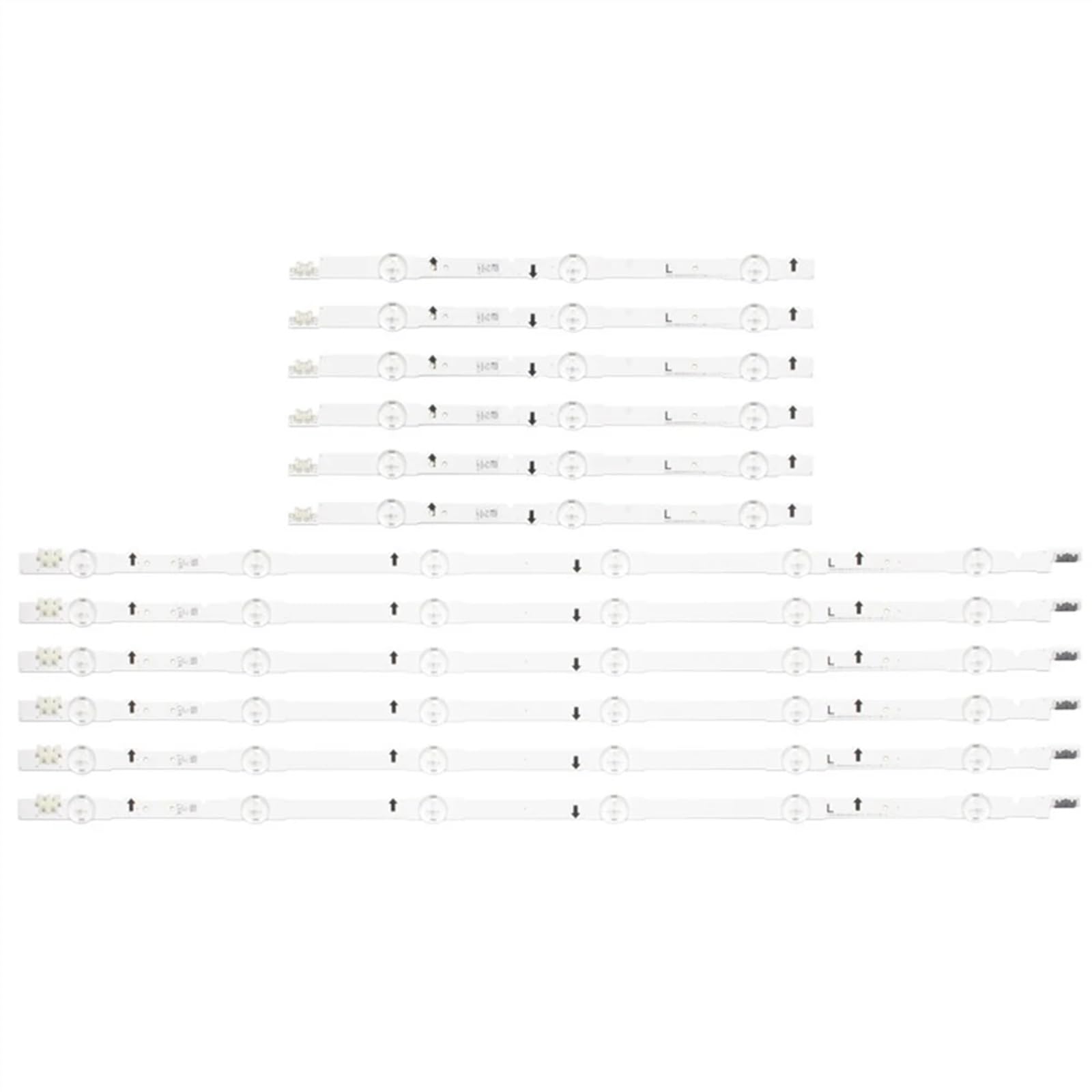12 Stück kompatibel for Samsung LED-Hintergrundbeleuchtungsstreifen 9 Lampe 2014SVS48F UA48J5088AC UE48H6400 BN96-30453A D4GE-480DCA-R3 D4GE-480DCB-R3(1TV(12pcs))