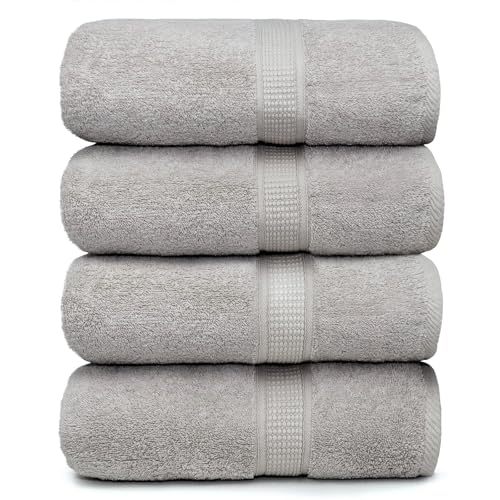 Ariv Serviettes de Bain en Coton de Bambou de qualité supérieure - Naturelles, Ultra absorbantes et respectueuses de l'environnement - 76,2 x 132,1 cm...