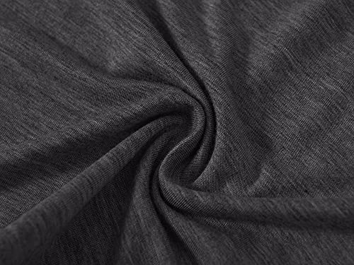 Mofiz Mens Pajamas Sleepwear Short Sleeve Lightweight Soft Top Shorts Lounge Set Soft Summer Pjs Sleep Set Dark Grey 2Xl #TOP3