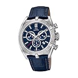 JAGUAR Reloj modelo J857/2 de la colección EXECUTIVE, caja de 45,8 mm azul con correa de piel azul para caballero