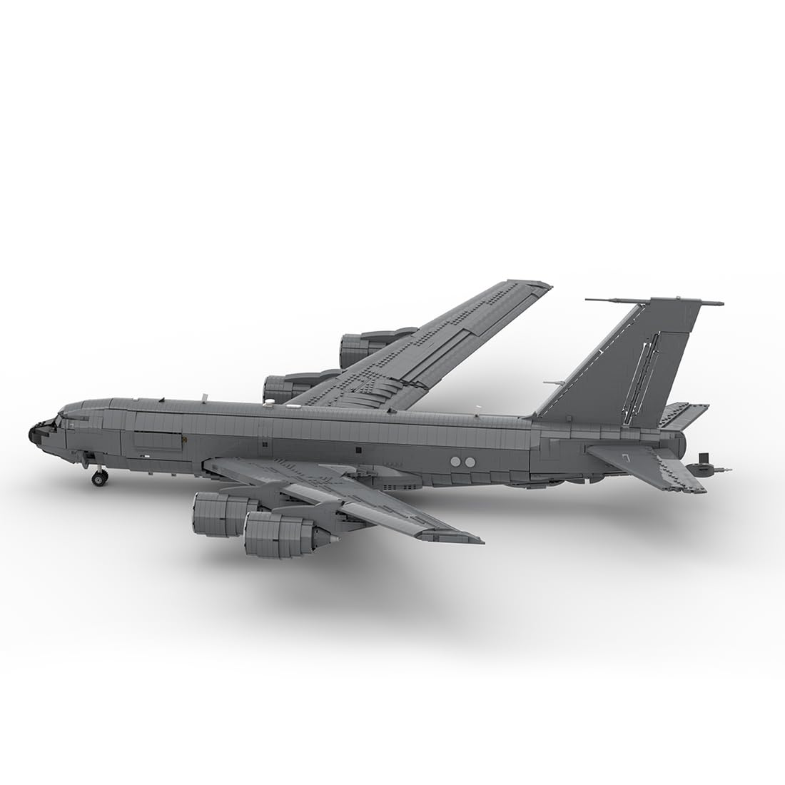 KC-135 Militär Luftfahrzeug Klemmbausteine Modular, MOC Armee Flugzeug Modellbausatz, Flugzeugbetankung Modell für Erwachsene 16+, Dekorationen 5818 Telie