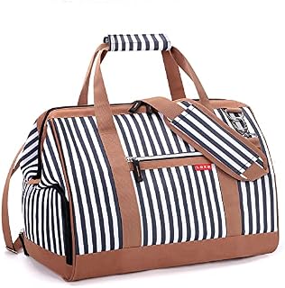 Lekesky Overnight Bag for Women Weekender Bag Hospital Maternity Bag Holdall Bag for Women Top Large Opening,22L