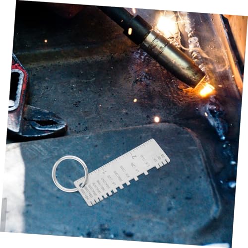 Herramienta de Medición Mipcase para Inspección de Soldaduras, Regla de Medición de Grosor de Acero Inoxidable, Calibrador Portátil para Metal y Carpintería miniatura 6