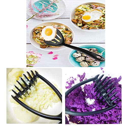 Potato Masher Nylon, Ksendalo Nonstick Potato Masher, European Lfgb Standard Nylon Made 1-Piece Design Seamless Food Masher Mixer Tool #TOP2