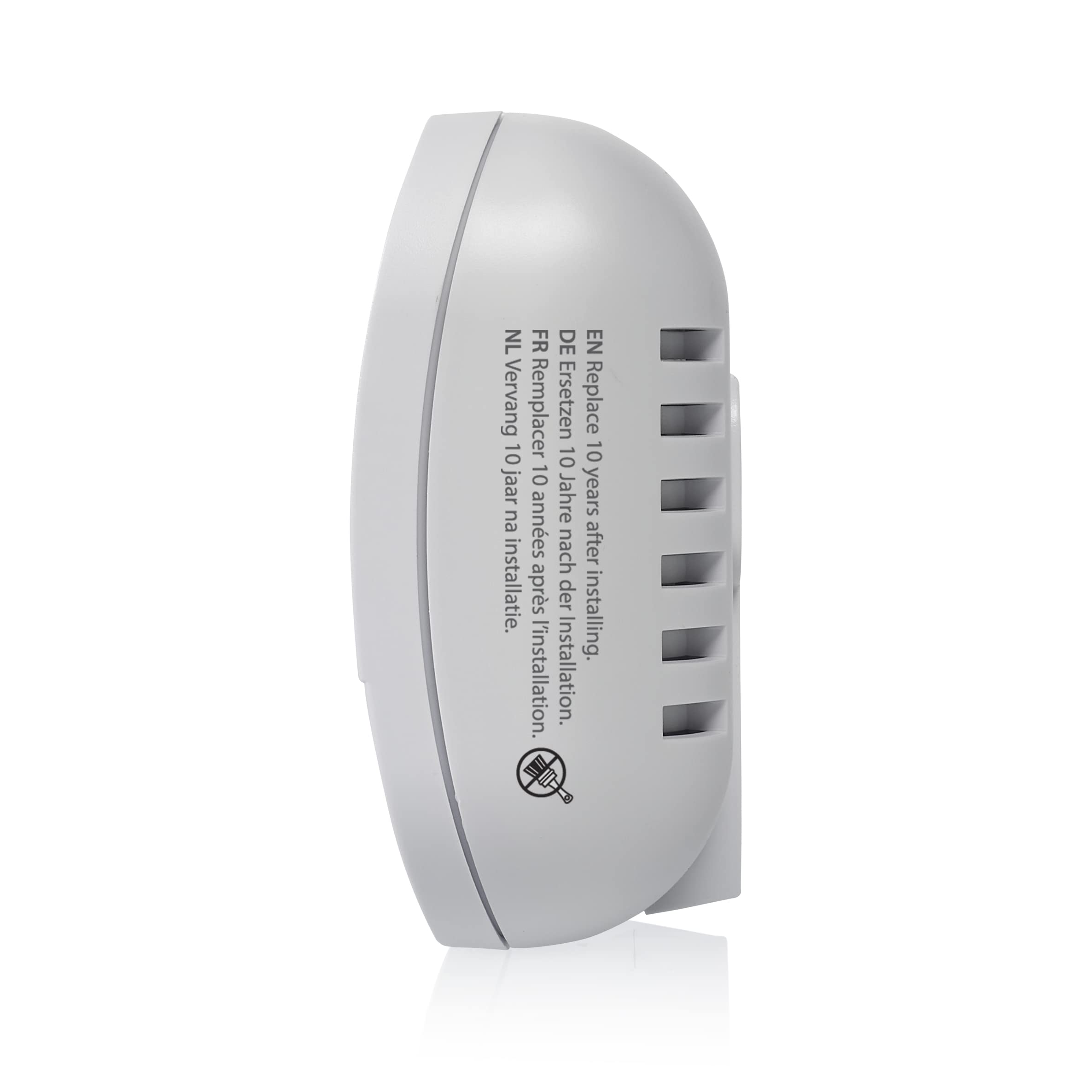 Smartwares Détecteur de monoxyde de Carbone - Certifié NF - Capteur 10 Ans - Piles 3 Ans - avec voyants Lumineux et Bouton de Test - FGA-13081FR