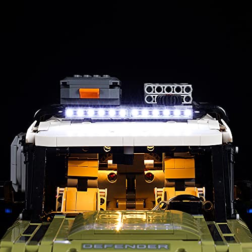 Light Kit Designed for Land Rover Defender Building Blocks Model - Led Light kit Compatible with Lego 42110 Toy Model (NOT Included The Model) (RC Sound Version) - Thumbnail 4