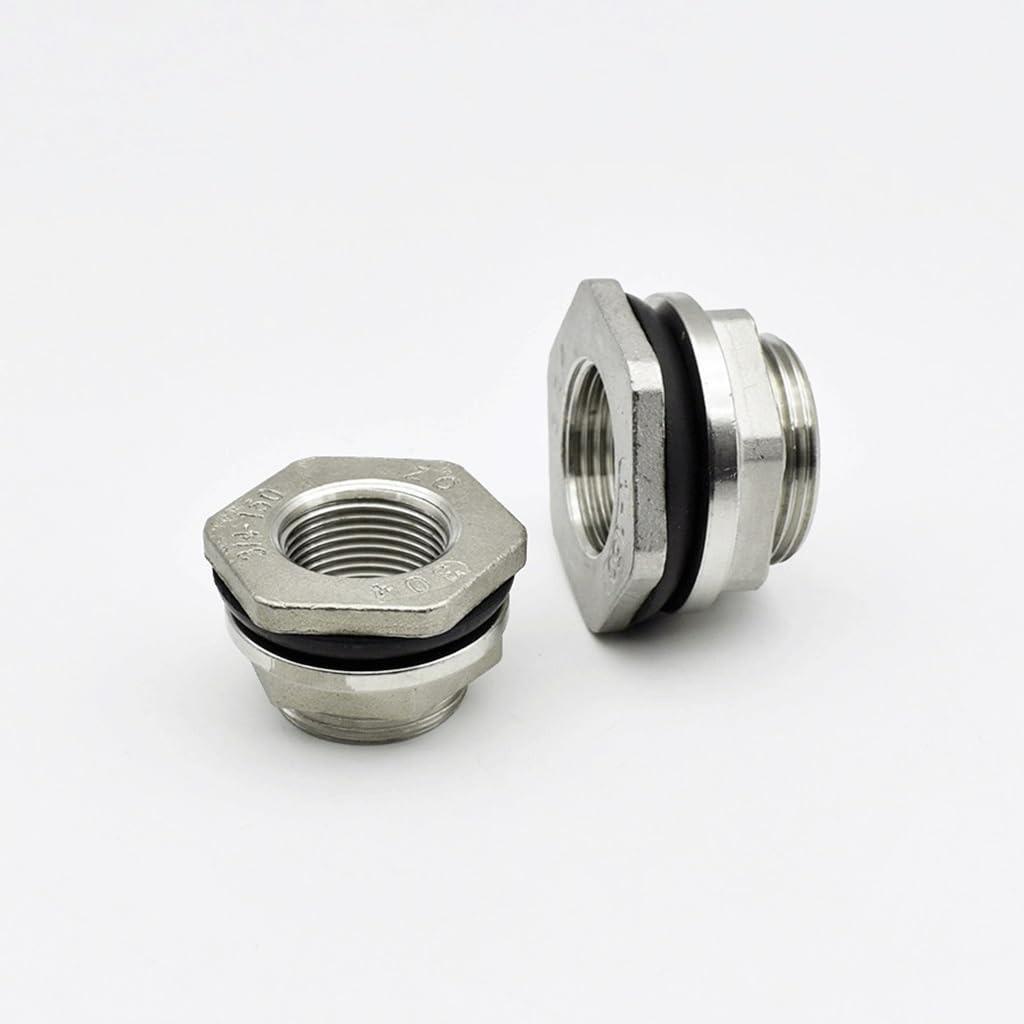 Accesorio de tubería de fundición, rosca hembra BSP, accesorio de tubería de acero inoxidable 304, adaptador de conector de tanque de agua de mamparo, for conectores de manguera de jardín doméstico, a
