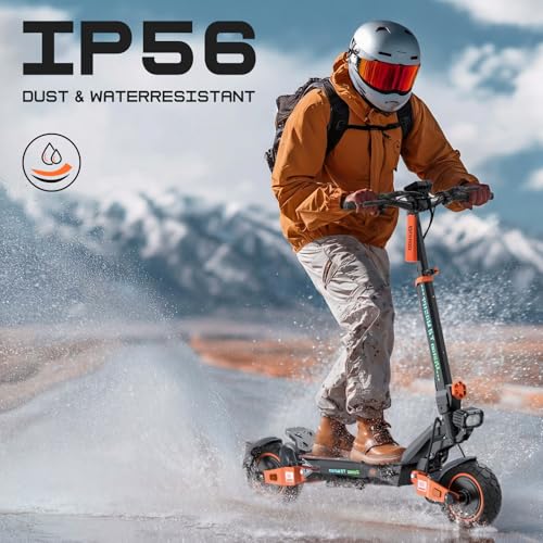 Electric Scooter, Adult Kick Scooter with Off Road Tires &