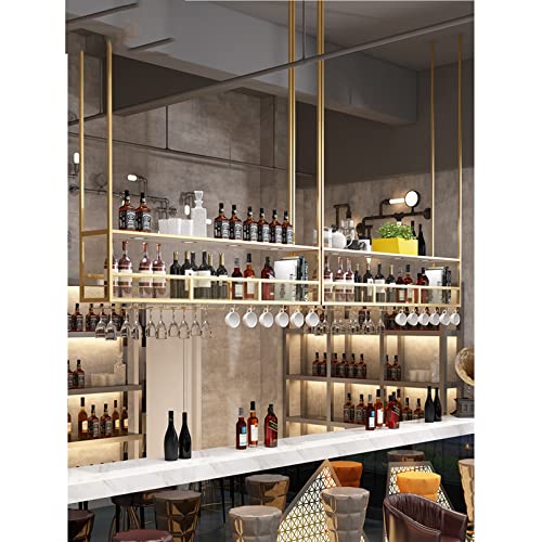 Support de verre à vin à l'envers suspendu pour libérer votre comptoir - 4